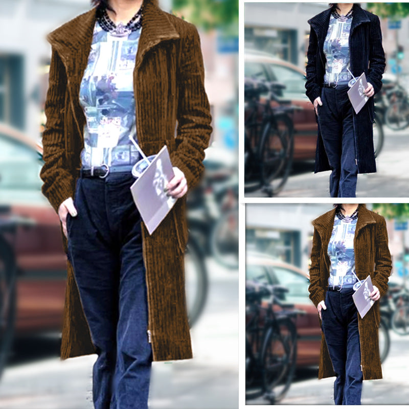 Elegant velvet coat for women with soft structured surface Lune London