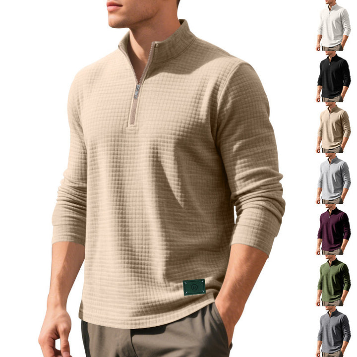 Pullover for men with structured design and high collar Lune London