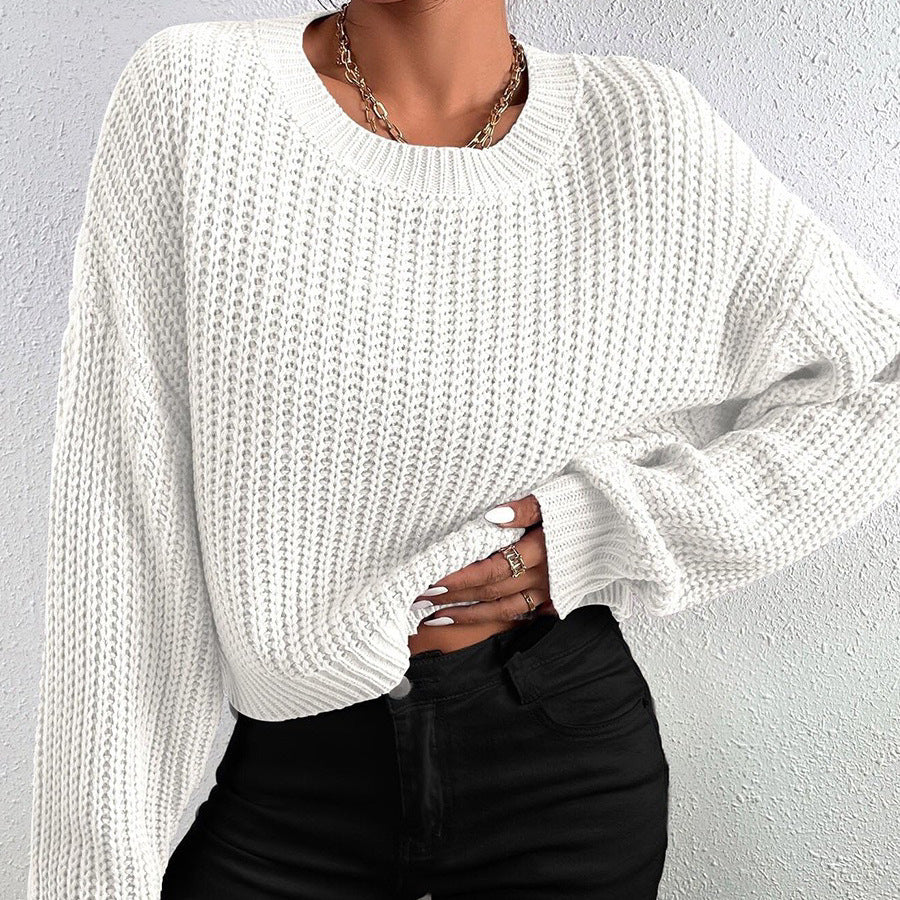 Chunky knit sweater for women with a relaxed fit and drop shoulders Lune London