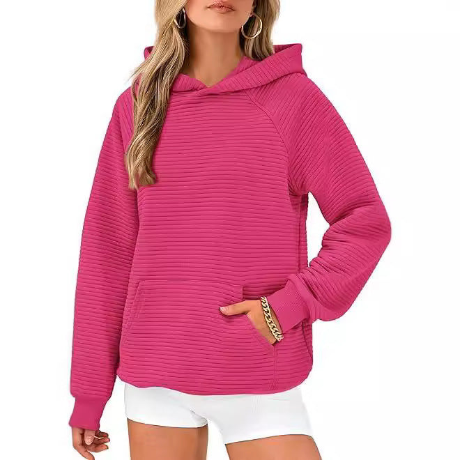 Hooded sweatshirt for women in structured fabric Lune London