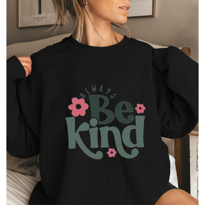 Sweatshirt pour femmes avec message motivant et design tendance à manches bouffantes Chic & Stil