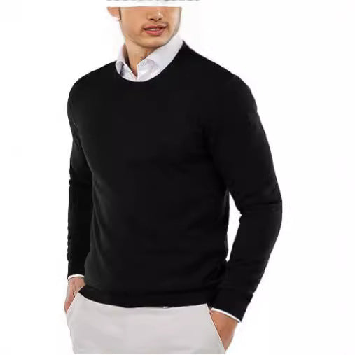 Lune London | Men's elegant round neck sweater made of fine cotton