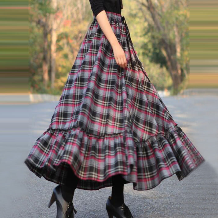 Jupe Maxi Femme avec ourlet élégant et mélange de viscose Chic & Stil