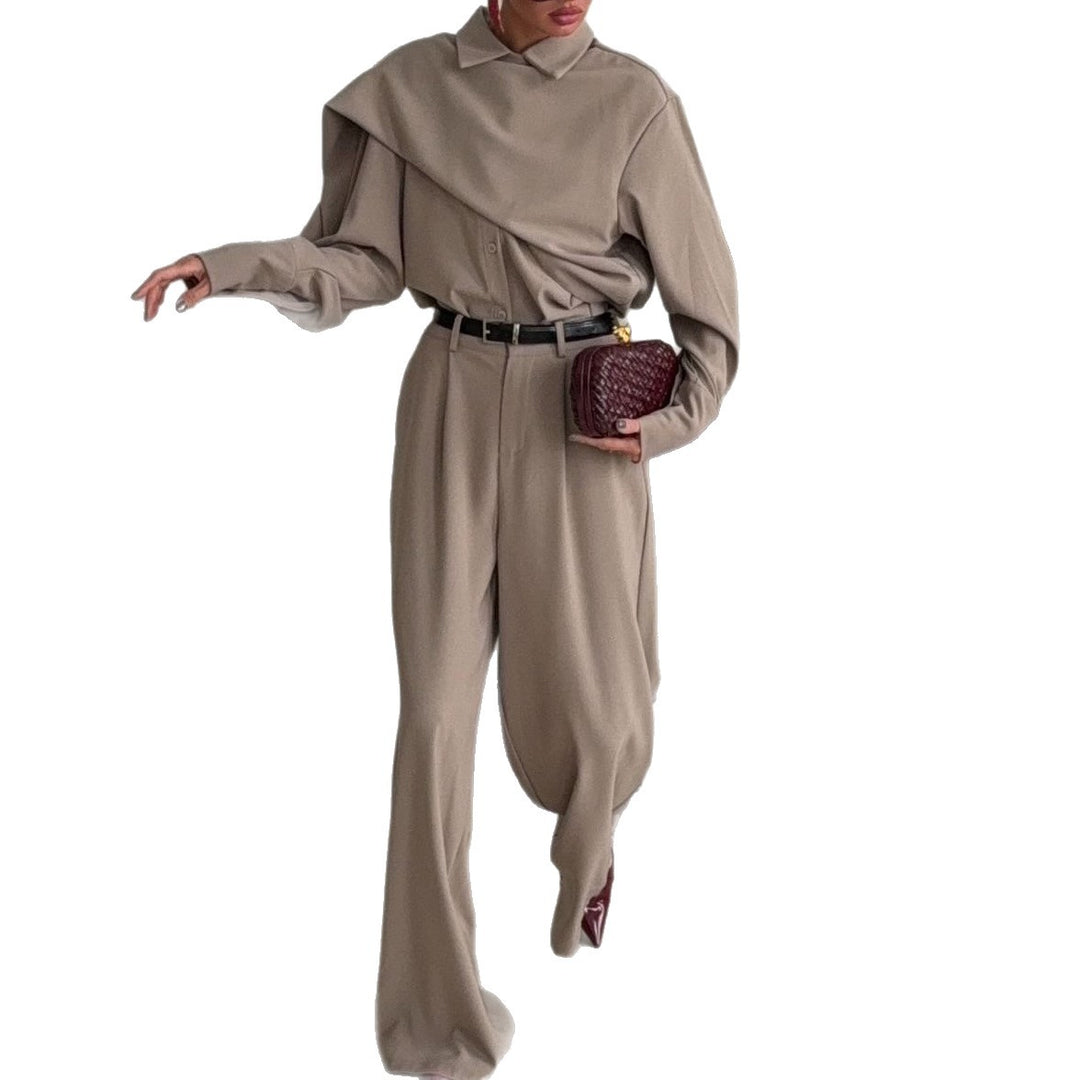 Ladies Elegant and Casual Jumpsuit with Belt Details Lune London