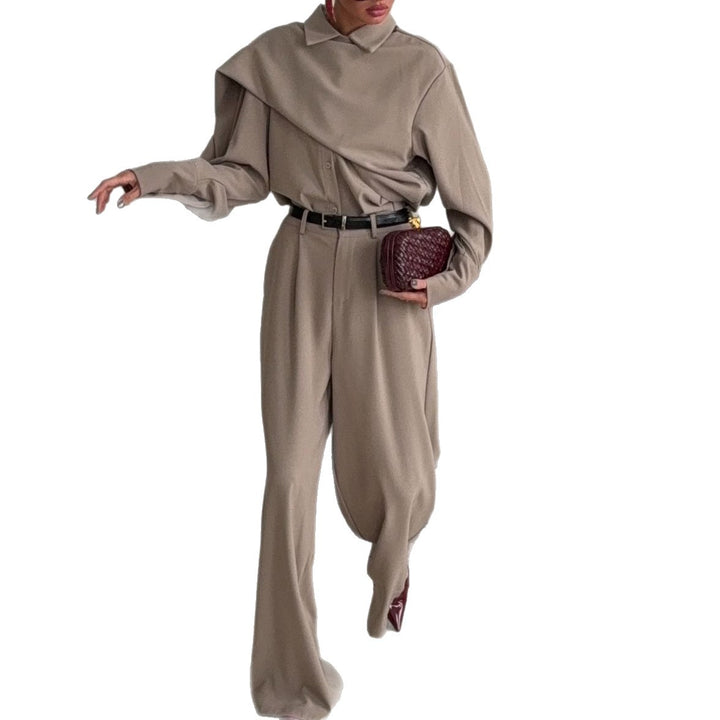 Ladies Elegant and Casual Jumpsuit with Belt Details Lune London