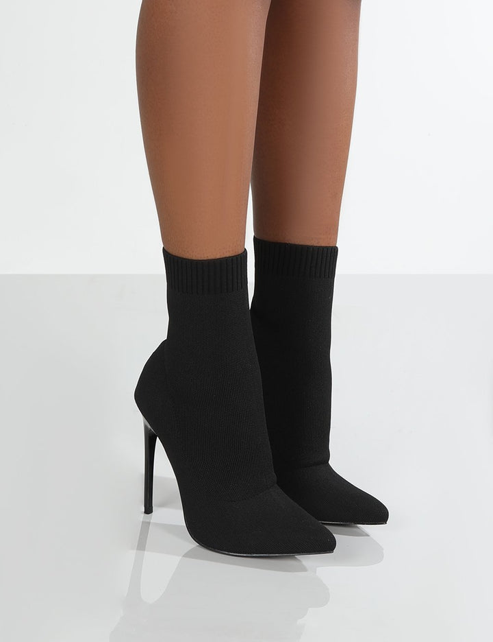 Ladies Heels with fitted knit sole design Lune London