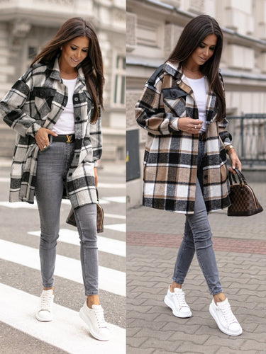 Lune London Casual Checked Jacket for Women