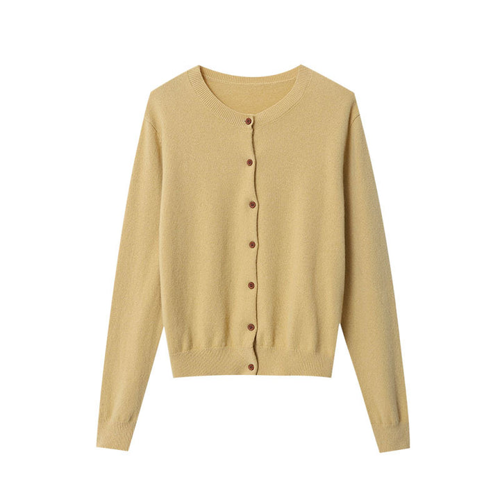 Ladies cardigan with button details and high-quality cotton Chic & Stil