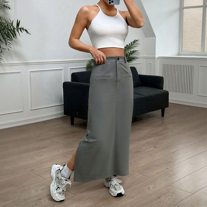 Jupe longue pour femme avec fente latérale Chic & Stil