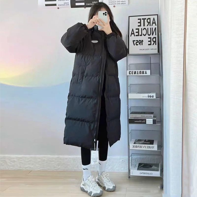 Ladies Long insulated parka with high side pockets Lune London