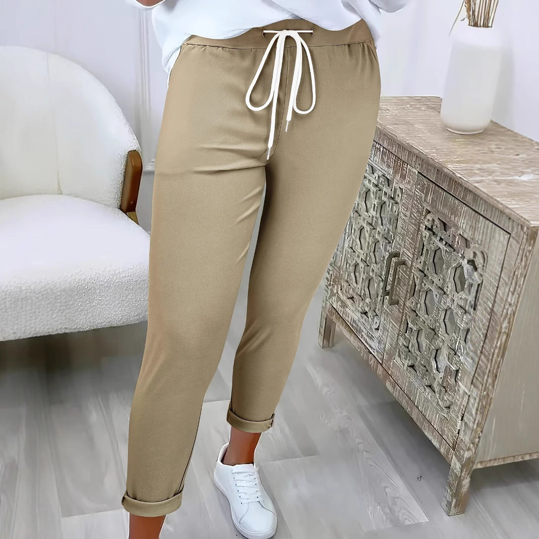 Lune London Women's Leisure Jogging Pants with Elastic Waistband