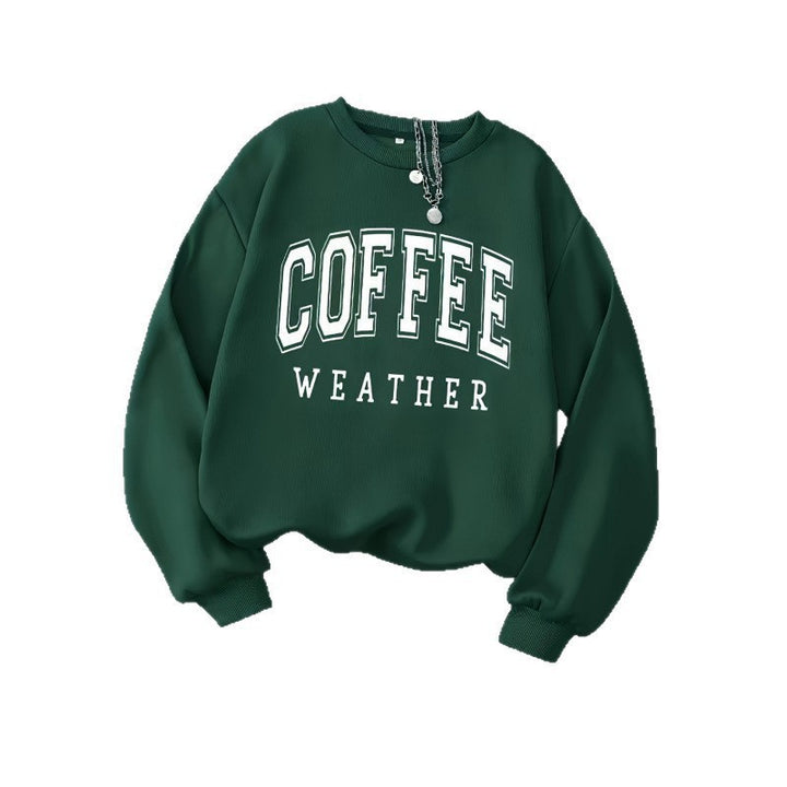 Sweatshirt femme avec impression tendance Coffee Weather Chic & Stil
