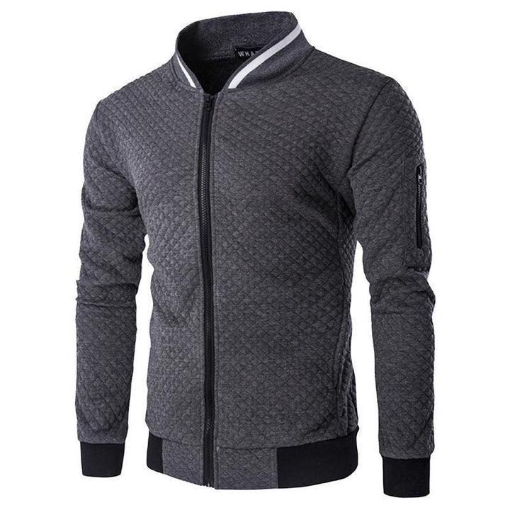 Elegant quilted jacket for men with full zip and structured design Lune London