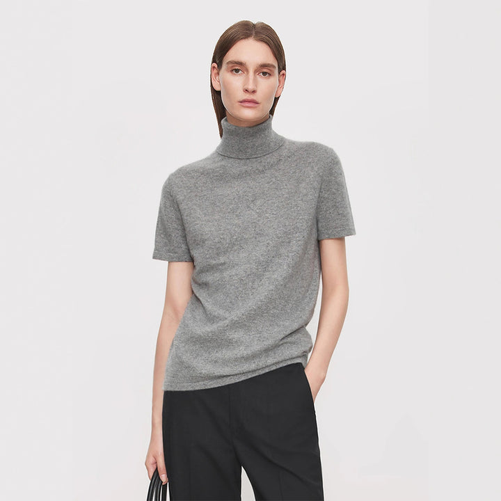 T-shirt élégant et confortable pour femmes avec col montant Chic & Stil