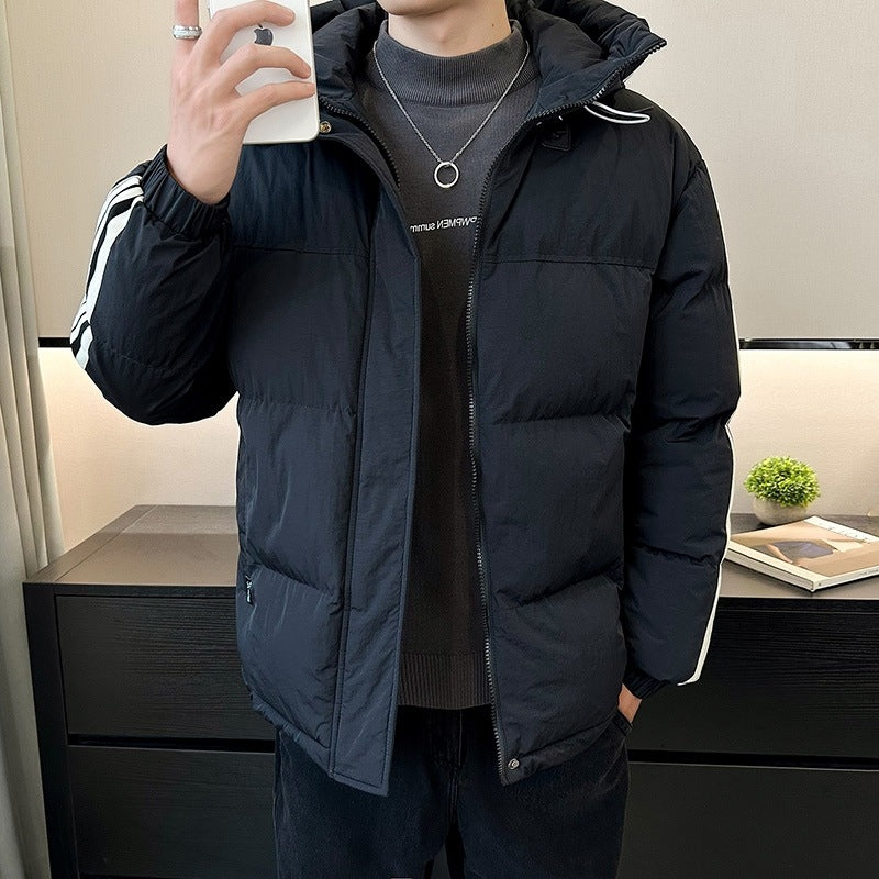 Veste matelassée tendance et chaude pour hommes avec capuche réglable Lune London