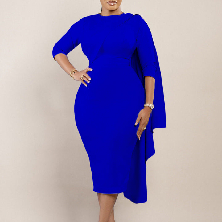 Midi dress for women with asymmetric cut Lune London