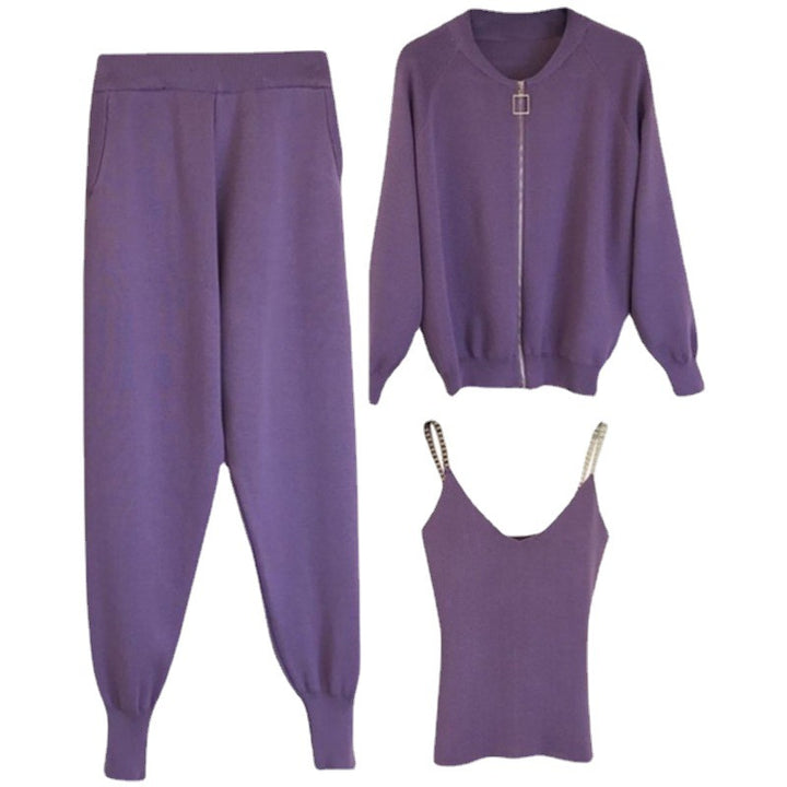 Women high quality leisure suit with zipper Lune London
