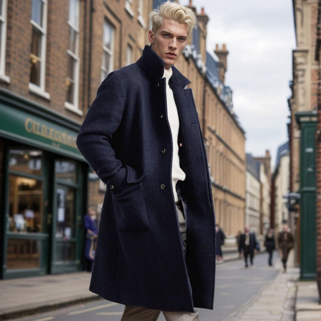 Elegant high-quality wool coat for men Lune London
