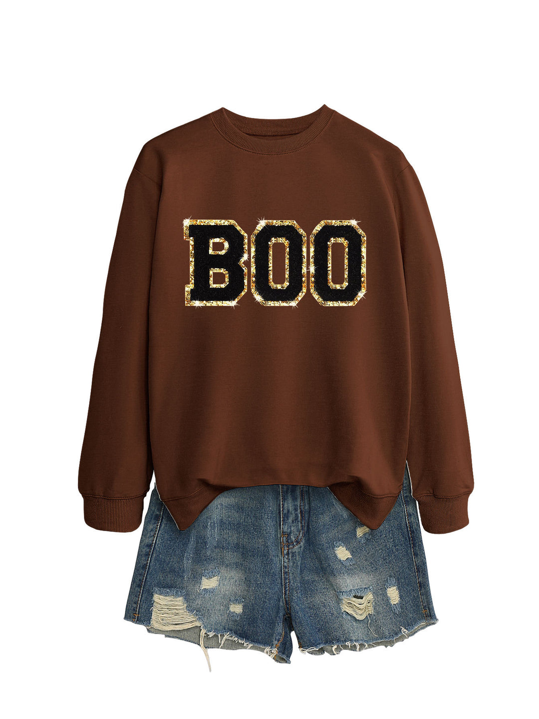 Sweat-shirt femme avec impression scintillante Chic & Stil