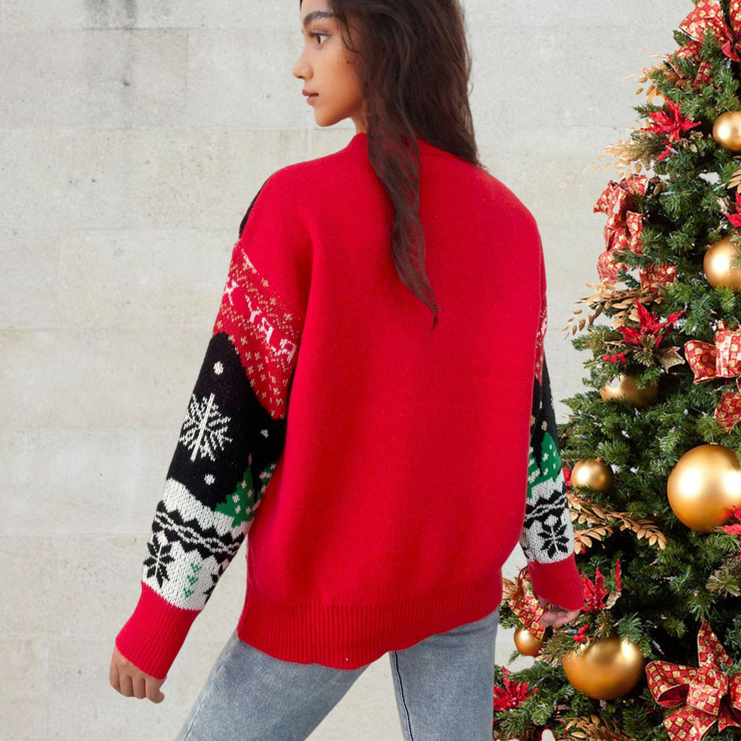 Festive Christmas sweater for women with colorful pattern and comfortable fit Lune London