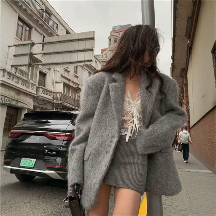 Ladies Fashion Oversized Jacket with Luxurious Lining Lune London