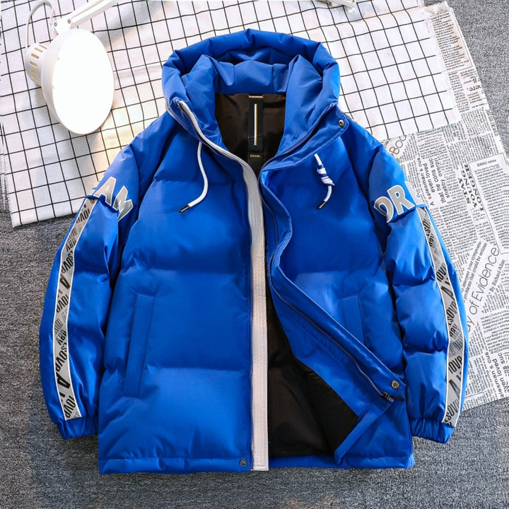 Ladies warm quilted jacket with practical hood and reflective accents Lune London