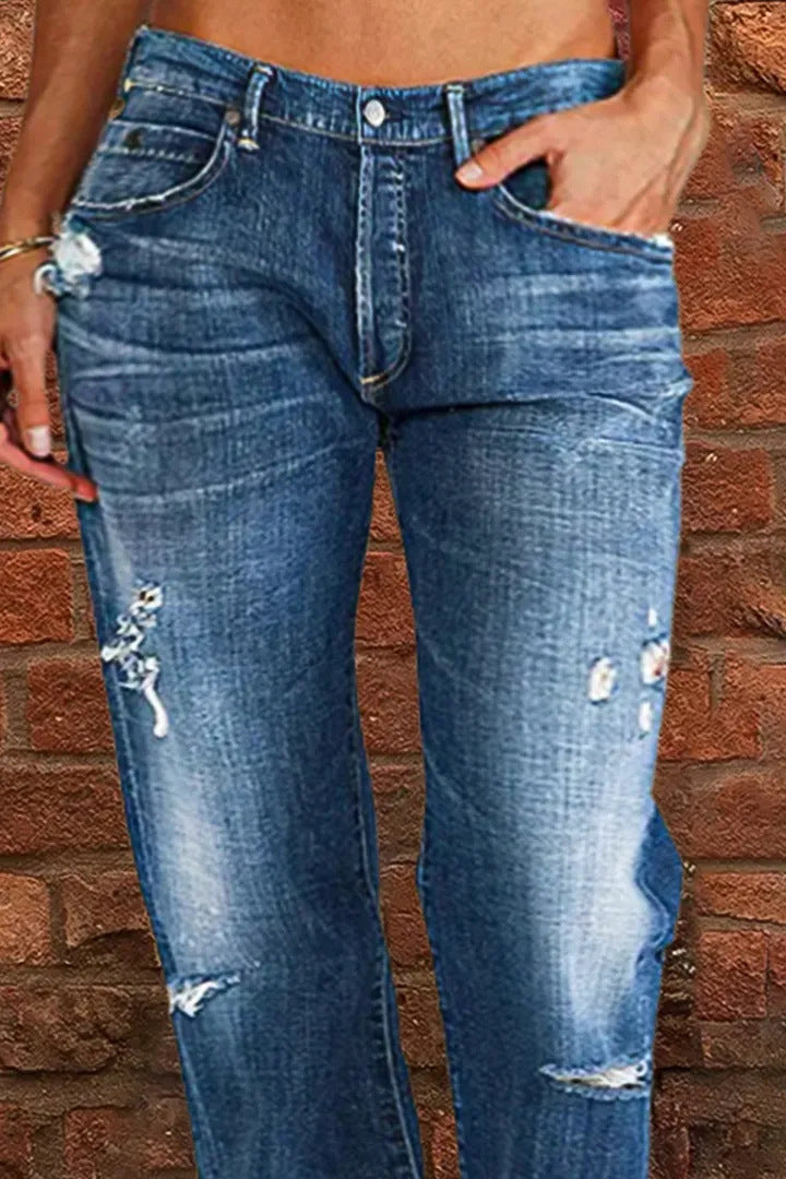 Lune London | Women's loose jeans in used look