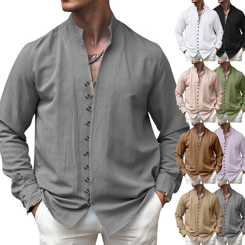 Chic long sleeve shirt for men with button details Lune London