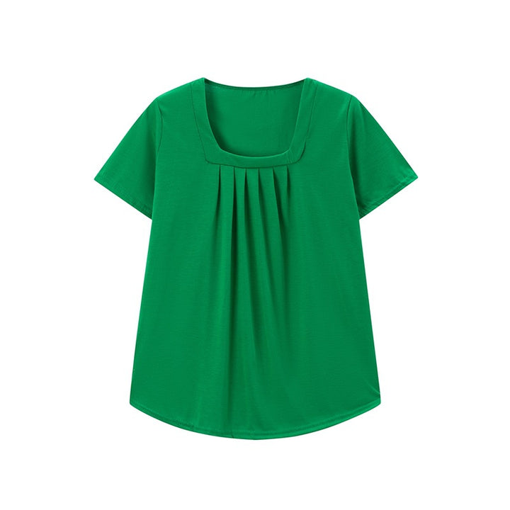 Lune London pleated square neck tunic for women
