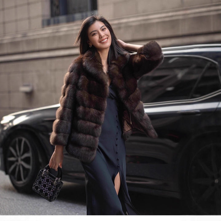 Elegant and luxurious ladies fur jacket Lune London
