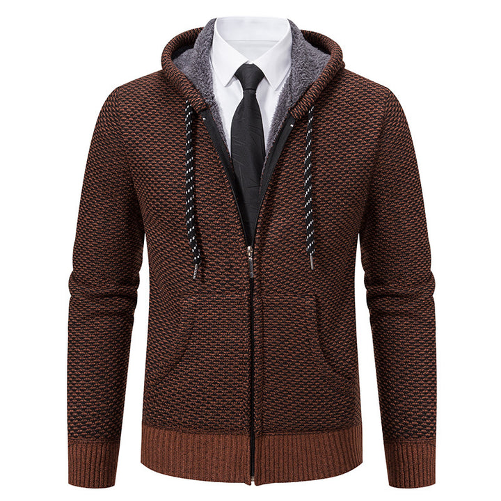 Stylish hooded jacket for men with soft inner lining and elegant accents Lune London