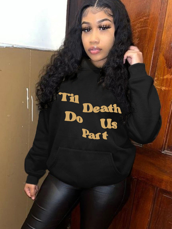 Lady Hoodie with unique skeleton pattern and chic heart graphic