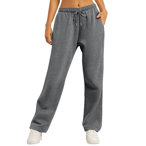 Casual women's jogger pants with elastic waistband and practical side pockets Lune London