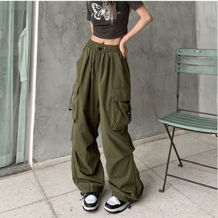 Women's cargo pants with practical side pockets and elastic waistband Lune London 1775573717