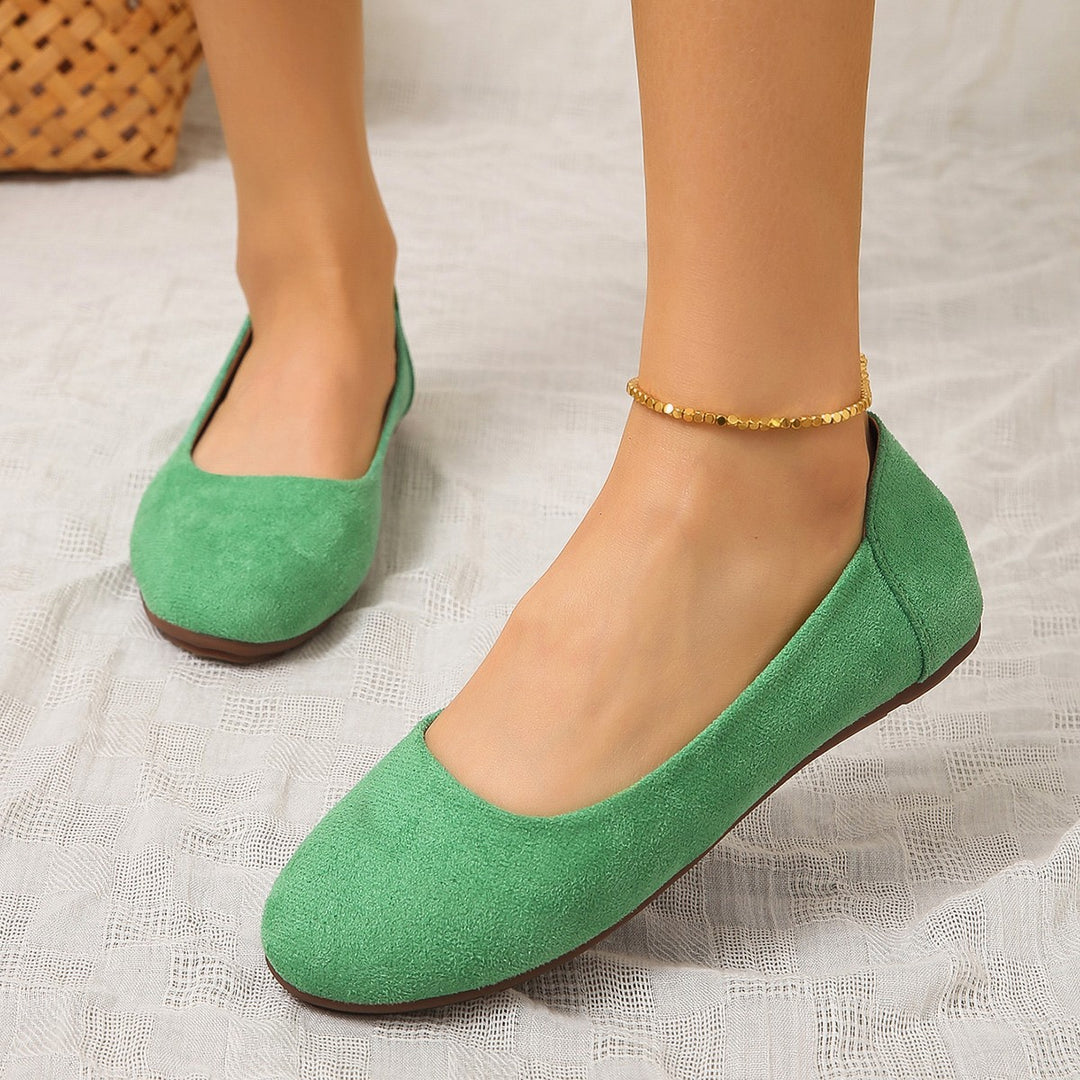 Ladies Comfortable Soft Suede Slippers with Non-Slip Sole Lune London