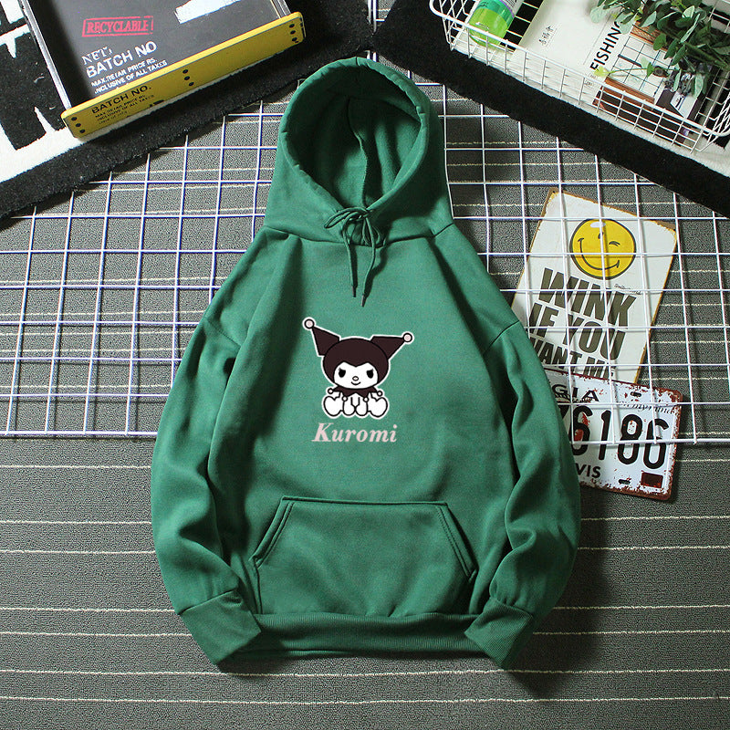 Women's hoodie with cute cow motif and high-quality fleece lining Chic & Stil