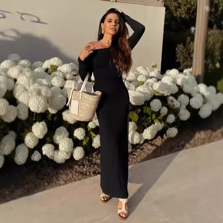 Lune London Long Sleeve Backless Maxi Dress for Women