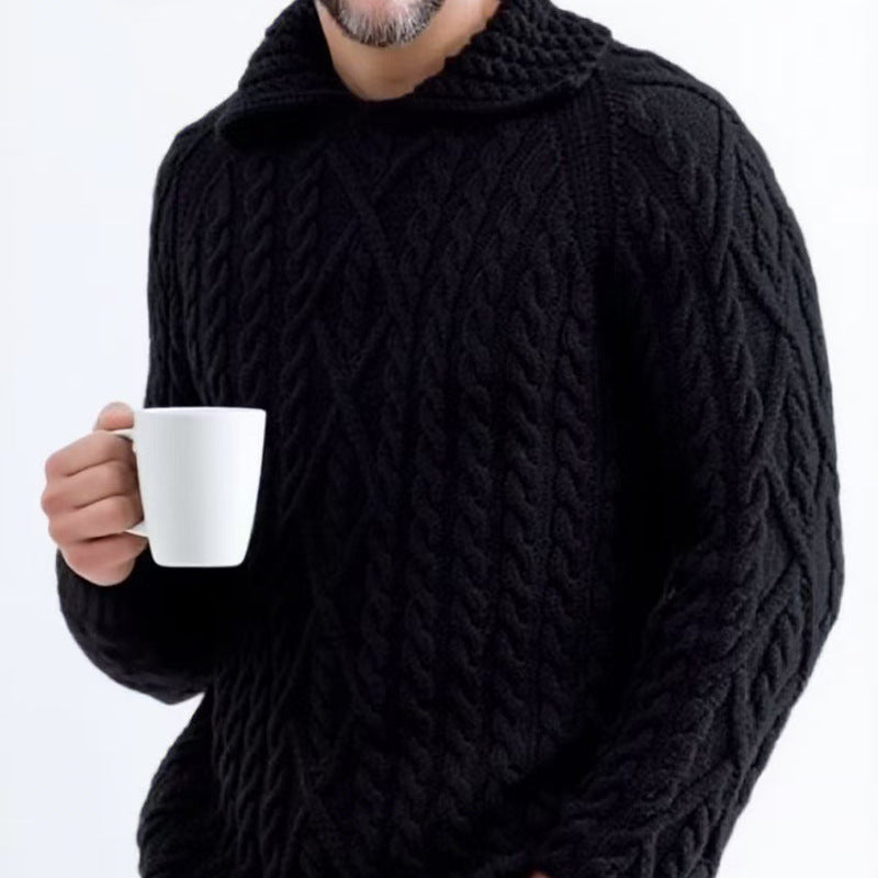 Chunky knit hoodie for men Lune London