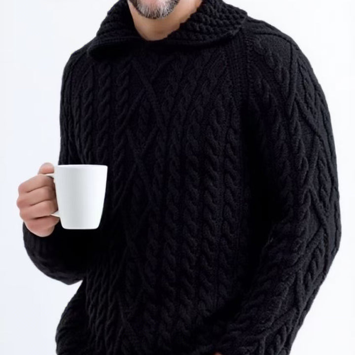 Chunky knit hoodie for men Lune London