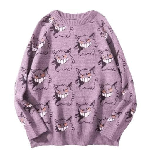 Ladies Comfortable Sweater with Joyful Graphic Pattern Lune London