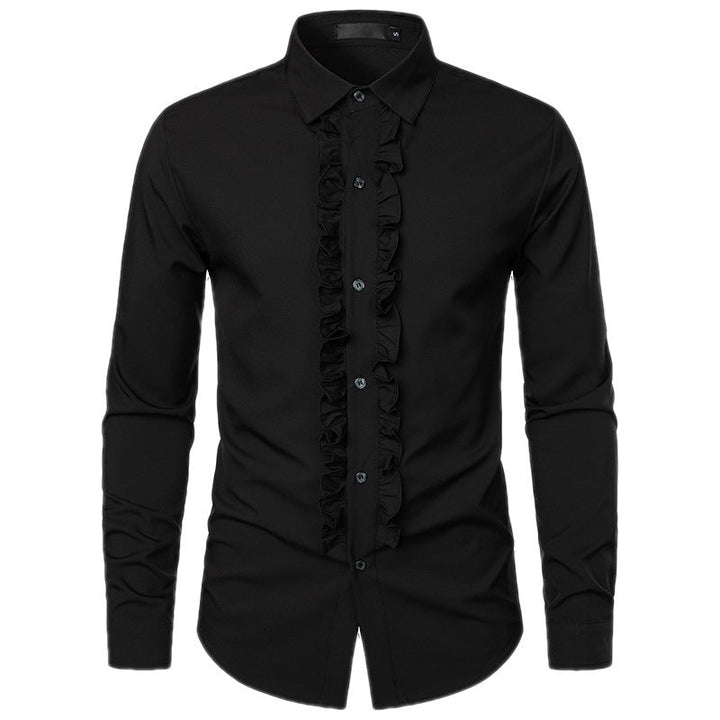 Men's Elegant Shirt with Ruffle Details Lune London