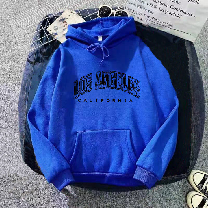 Women's hoodie with large Los Angeles lettering Chic & Stil