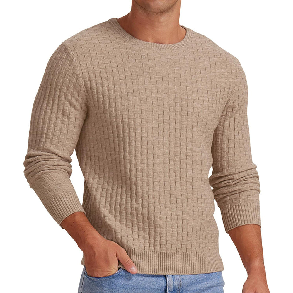 Structured sweatshirt for men with round neck and long sleeves Lune London