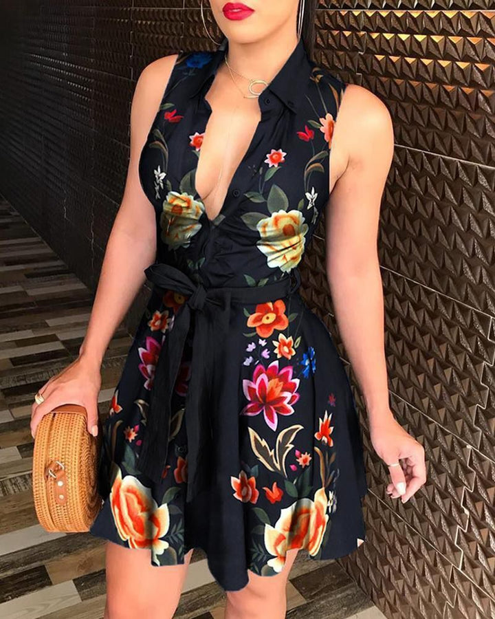 Ladies Chic and Stylish Mini Shirt Dress