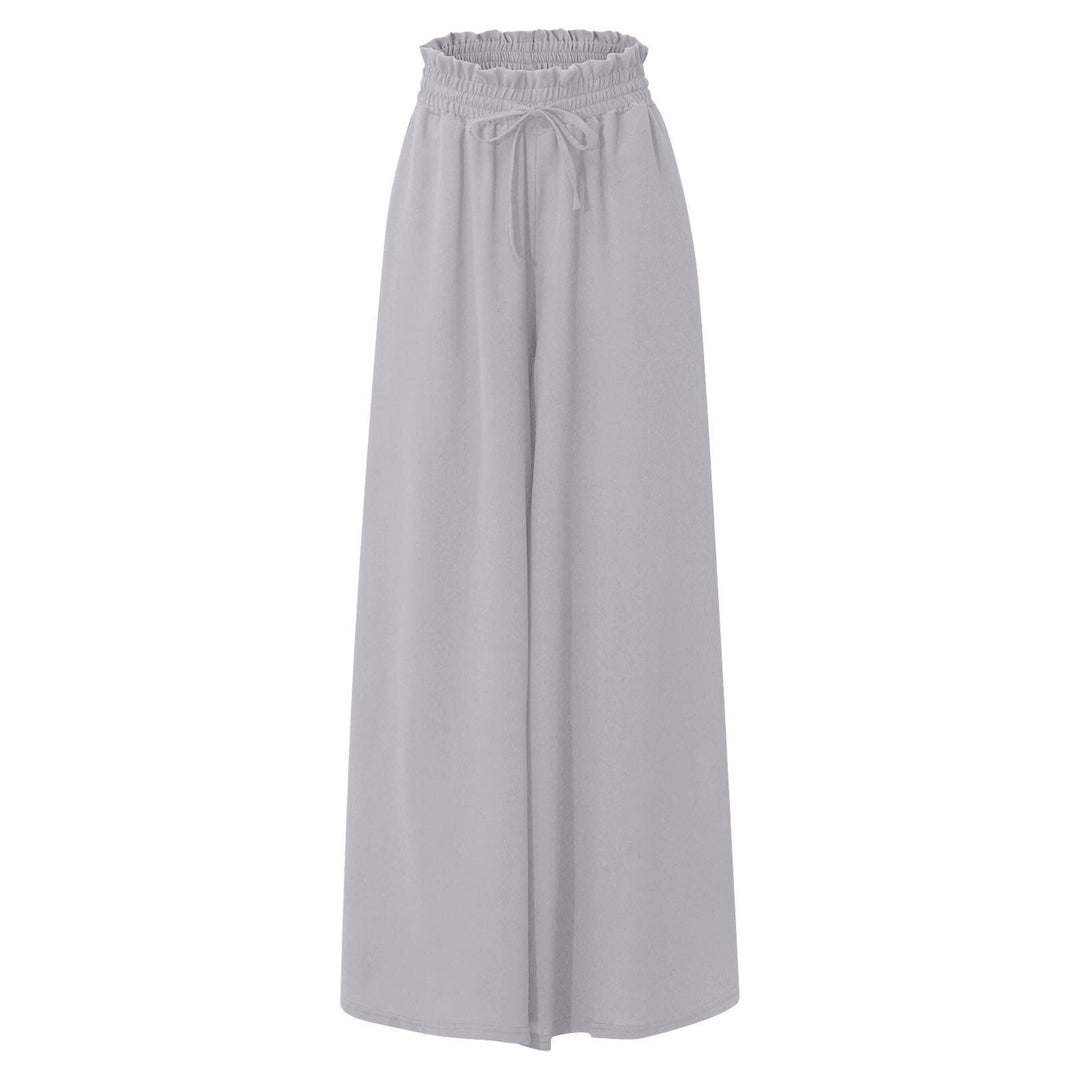 Elegant and airy wide pants for ladies with elastic and pockets Lune London