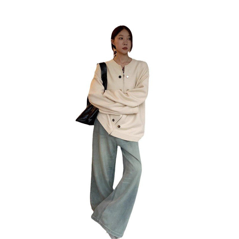 Cardigan classique pour femmes avec coupe confortable et boutons décoratifs Chic & Stil