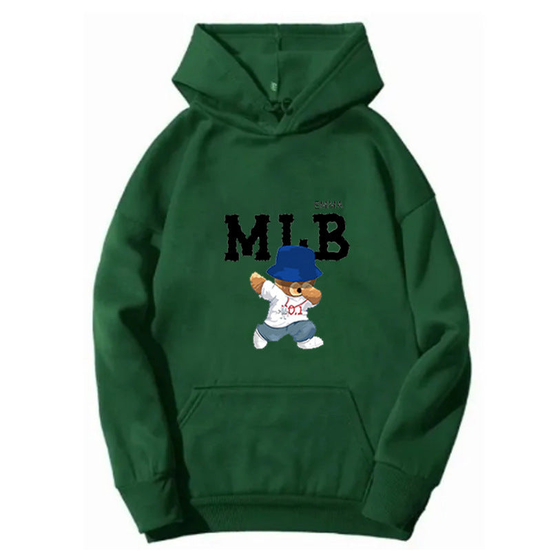 Ladies hoodie with creative animal and lettering design Chic & Stil