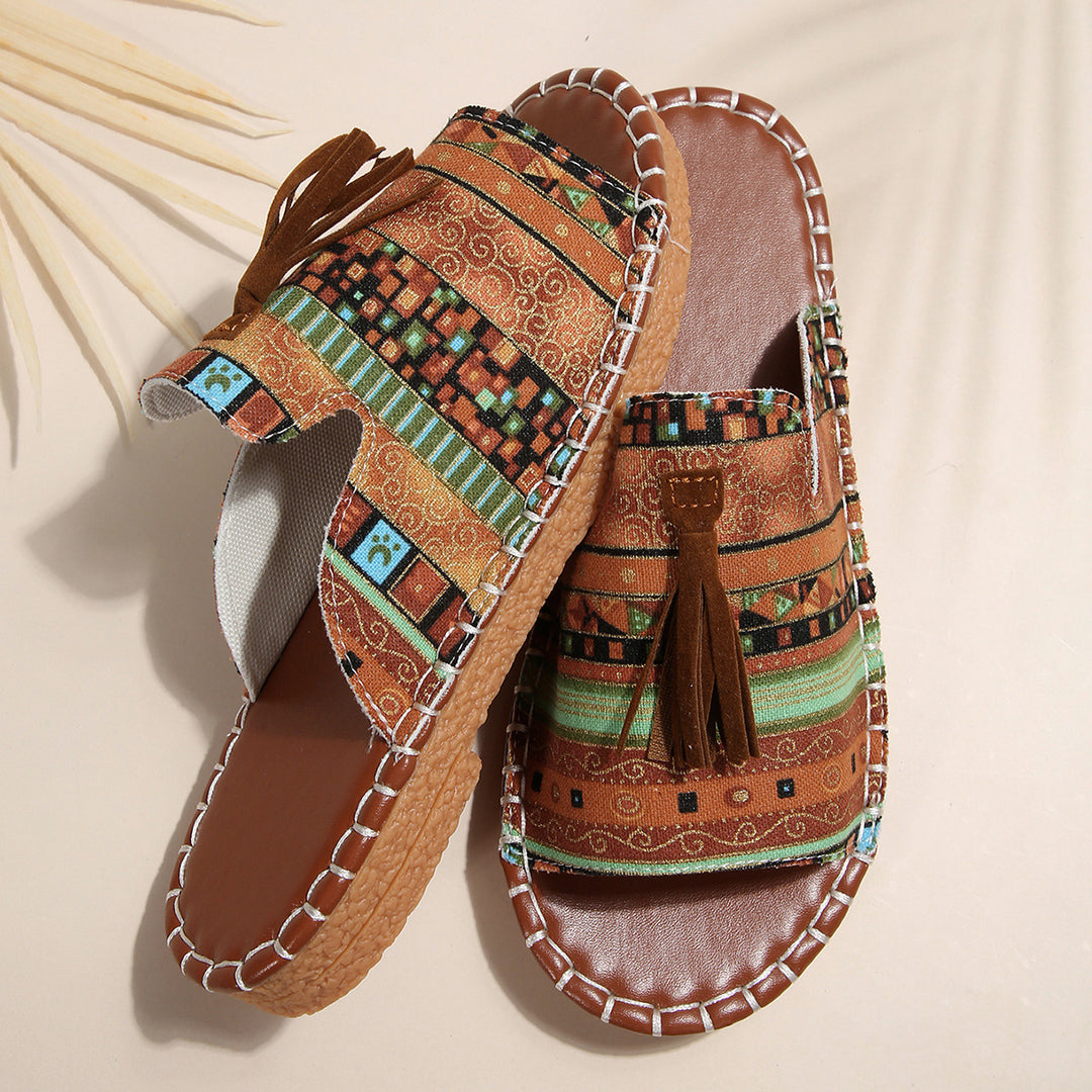 Women chic boho slide sandals Elegant Lune London