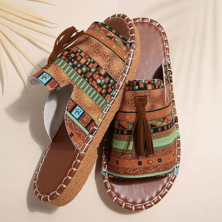 Women chic boho slide sandals Elegant Lune London