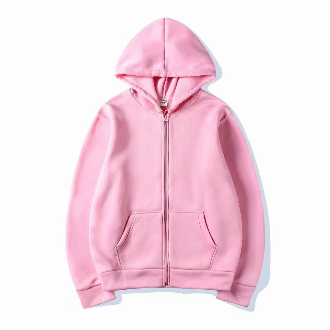 Hooded jacket for ladies in high-quality cotton blend with full zipper Lune London